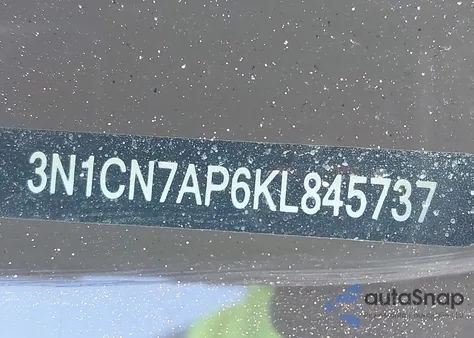 2019 Nissan Versa 1.6 Sv from USA, damaged, VIN 3N1CN7AP6KL845737